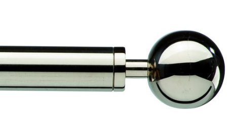 Curtain Pole In Chrome Plated Stainless Steel Polished Or Satin