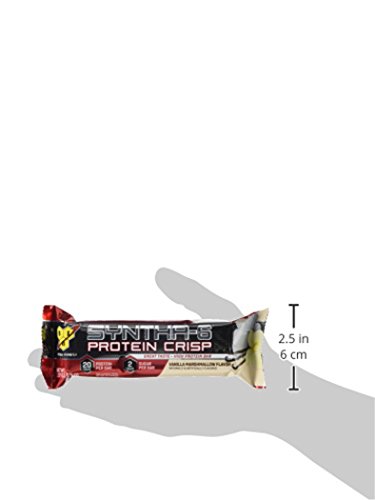 BSN Protein Crisp Bar by Syntha-6, Vanilla Marshmallow, 12 Count (Packaging may vary)