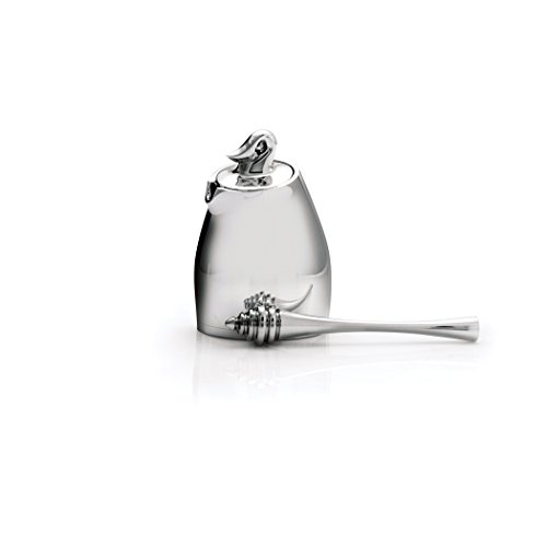 Nambe Traditions Honey Pot with Dipper