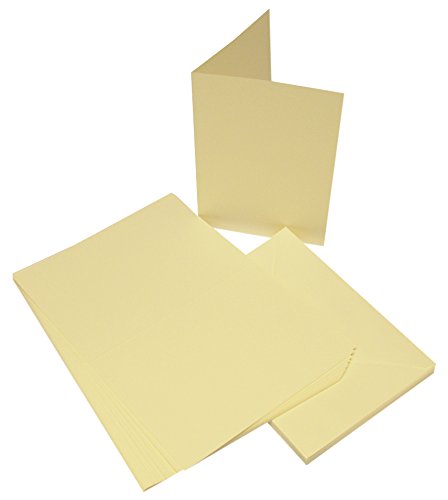 Craft UK 864 C5 Card and Envelope pack of 25 - Ivory — image 1