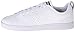 adidas NEO Women's Advantage Clean VS W Casual Sneaker,White/White/Black,8 M US