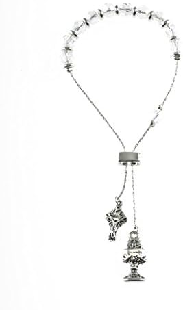 Adjustable Communnion Bracelet, Crucifix &amp; Challice Charm, Auror