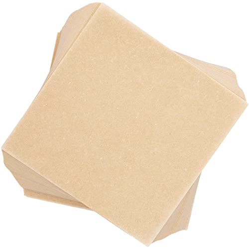 1000 Sheets Precut 4x4 Parchment Paper Squares, Bulk Brown Unbleached