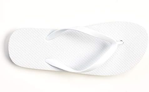 white flip flops amazon