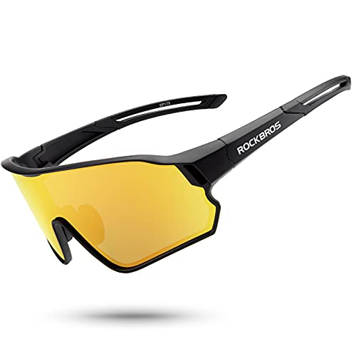 ROCKBROS Polarized Sports Sunglasses Anti-Glare HD Cycling Sun Glasses | Sport-Specific Unobstructed