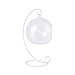 Artliving (6 Pack Ornament Display Stand, White Iron Hanging Stand Rack Holder for Hanging Glass Globe Air Plant Terrarium, Witch Ball, Christmas Ornament and Home Wedding Decoration