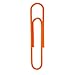 JAM PAPER Colorful Jumbo Paper Clips - Large 2 Inch - Orange Paperclips - 75/Pack