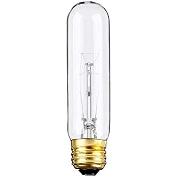 Pack Of 6 25 Watt T10 Tubular Clear Incandescent Medium Base E26