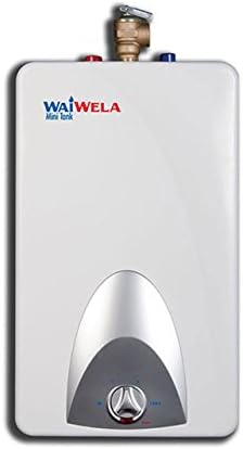 Waiwela Wm-4.0 Electric Mini-Tank Point-Of-Use Hot Water Heater (4.0 Gallon) Floor or Wall Mount, 120V. Glass Lined Tank