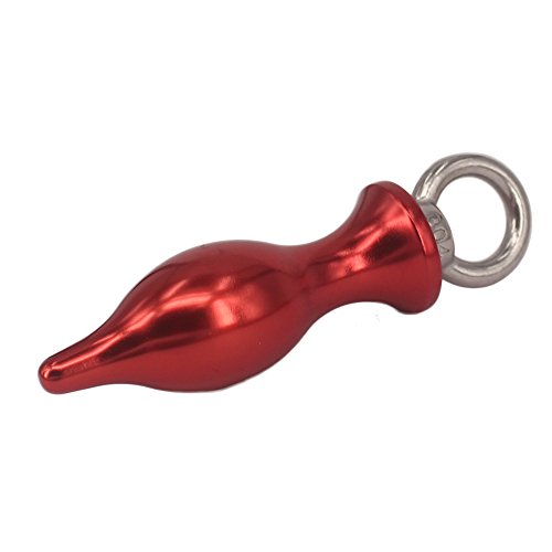 Eastern Delights Beginner Metal Anal Butt Plugs Anal Trainer Toys, Alumimum Alloy Anal Love Games Sex Toy (Red)