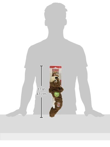 KONG Scrunch Knots Squirrel Dog Toy, Medium/Large