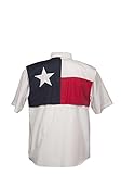 Men's Texas Flag Fishing Shirt Short Sleeve XXL