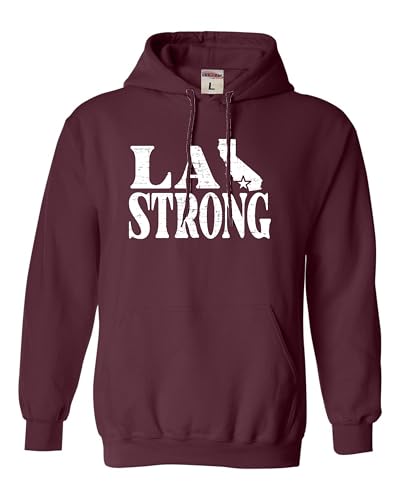 Go All Out X-Large Maroon Mens LA Strong Los