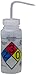 SP Bel-Art GHS Labeled Safety-Vented Ethanol Wash Bottles; 500ml (16oz), Polyethylene w/Natural Polypropylene Cap (Pack of 4) (F12416-0019)