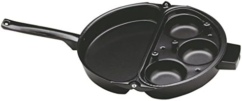 Deluxe Nonstick Omelet Pan with Egg Poacher with Lid