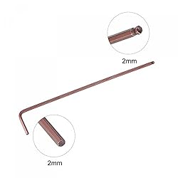 uxcell 2mm Ball End Hex Key Wrench, L Shaped Long