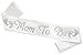Mom To Be, White Satin Sash (White)