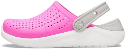 Crocs Literide Clog K, Unisex-Child Clog Electric Pink/White, 37