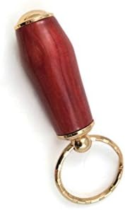 Red Heart Wood 24kt Gold Finish Secret Compartment Pill Box SJS075A