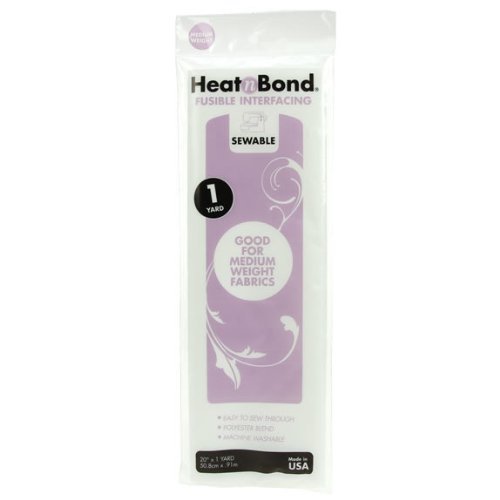 Thermoweb Heat'n Bond Medium Weight Iron-On Fusible Interfacing-White 20"X36" (2pack)