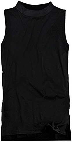 Amazon ソリッド Solid ボトルネック メンズ ロング丈 ノースリーブ 無地 ハイネック タンクトップ 袖なし ブラック 黒 So タンクトップ 通販