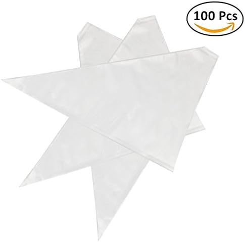 Thickened 100pcs/set Disposable Pastry Bag Icing Piping Bag Cake Cupcake Decorating Bags (16inch Thickened)