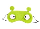 Cute Big Eye Sleeping Eye Mask & Blindfold with Removeable Ice Bag Relieves Insomnia and Stress Green