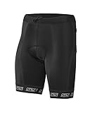 SLS3 Men`s Tri Shorts | Triathlon Shorts | 2 Pockets | Black | FX | 9 inches | Swim-Bike-Run | German Designed