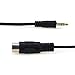 MOBOREST 3.5mm(1/8inch) TRS to 5-Pin DIN MIDI Cable Adapter Connect an Speaker, Amplifier, Mixer to MIDI Keyboard, Synthesizer, Guitar and Other European Type Stereo Equipment -3Feet