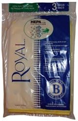 Dirt Devil , Royal Type B Upright Hepa Paper Bags 3 PK # 3871075001
