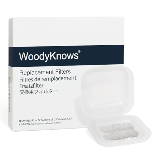 WoodyKnows Super-Defense Nasal Filters (Replacement Filter-Medium, White, 60 Pairs)