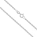 Sterling Silver Chain Necklace for Women Cable 1.5mm Tarnish Resistant Responsibly Sourced - Non-Migrating Clasp Design - Sterling Silver Chain Necklace - Italian Made in Italy - Quality Durable Sturdy 1.5mm Chain for Women - Quality Gift Box - 925 Sterling Silver Chain Necklace, 14