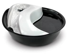 Pioneer Pet Raindrop Fountain, Pet Drinking Fountains (60 oz, Plastic -Black & White) - Thumbnail 4