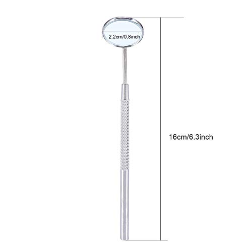 Dental Mirror - Makeup Mirror for Eyelash Extensions Dental Inspection Mirror,Stainless Steel