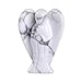 Justinstones Carved Howlite Gemstone Peace Angel Pocket Guardian AngelHealing Statue 1.5 inch