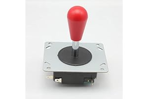 SZJLMKJ Arcade HAPP Style 4-8 way Competition Joystick For JAMMA MAME Multicade Game Machine - Red Ball Top