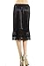 MELODY Long double lace satin half slip skirt extender underskirt- 24