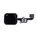 Johncase OEM Home Button Flex Ribbon Cable Assembly w/Rubber Gasket Replacement Part Compatible for iPhone 6/6 Plus (Black)