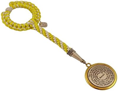 Catholic Car Accessories with 1.5” The Hail Mary Prayer Medal for Rear View Mirror. /B400VATICAN