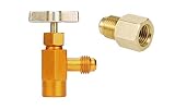 Gator parts Can Dispensing R-134a AC and R134A Adaptor Refrigerant r134a Refrigerant freon 134a Tap 1/2" Acme Thread Valve Tool Bottle Opener