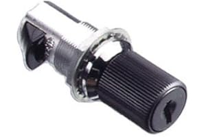 Southco 93-10-202-50 Push-to-Close Latch, Small Size, Key Locking, Zinc Alloy, Powder Coat, Black