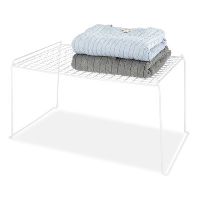 Whitmor 6023-3825 Large White Stacking Shelf