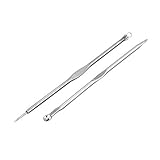 Foxpic Stainless Steel Blackhead Acne Blemish Pimple Extractor Remover Needle + Clip