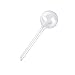 Warmshine 6 Pcs Garden Watering Globes Automatic Watering Globes Plant Self Watering Bulb Waterer Automatic Watering System,13cmx5cm/5.12inchx1.97inch (White&Green)