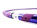 The Spinsterz Beginner Hoop: Weighted Fitness Hula-Hoop for Adults Weight Loss, Waist Exercise Ring for Cardio & Core, Adjustable Quality Detachable Hula Shaper for Beginners, Made in USA - Amethyst