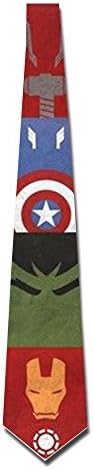HAAUT COMIC SUPER HERO Mens Custome Skinny Ties
