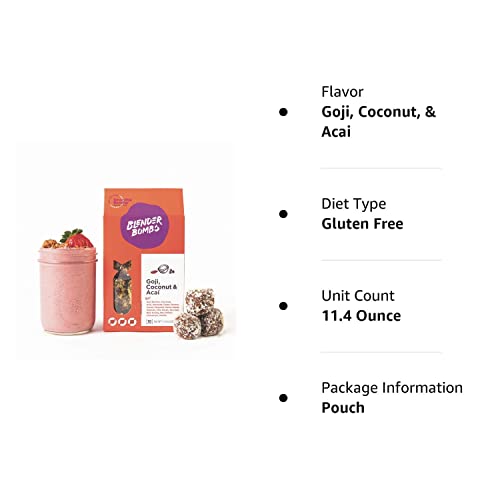 Blender Bombs Smoothie Booster Get Up and Goji Goji + Coconut