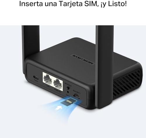 MB113-4G - Router Portátil 4G LTE, Wi-Fi N-300 até 32 dispositivos, Nano SIM Plug & Play, Powerbank USB-C e VPN
