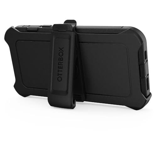 OtterBox iPhone 16e (Only) - Defender Series Case - Black - Screenless - Rugged & Durable - with Port Protection - Holster Clip Includes - Microbial Defense Protection