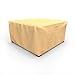 Budge P4A02SF1 All Seasons Square Patio Table / Ottoman Cover Lightweight, UV-Resistant, Extra Large, Tan, Extra Large - 16